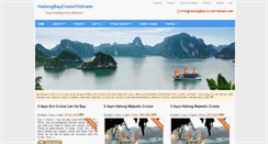Desktop Screenshot of halongbaycruisevietnam.com