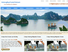Tablet Screenshot of halongbaycruisevietnam.com